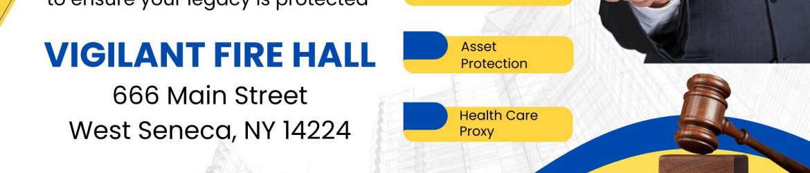 Brown and Yellow Modern Estate Planning Outdoor Banner (11 x 8.5 in)